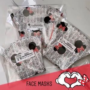 Disney Minnie Mouse Face Masks ♥️ ADULT MEDIUM